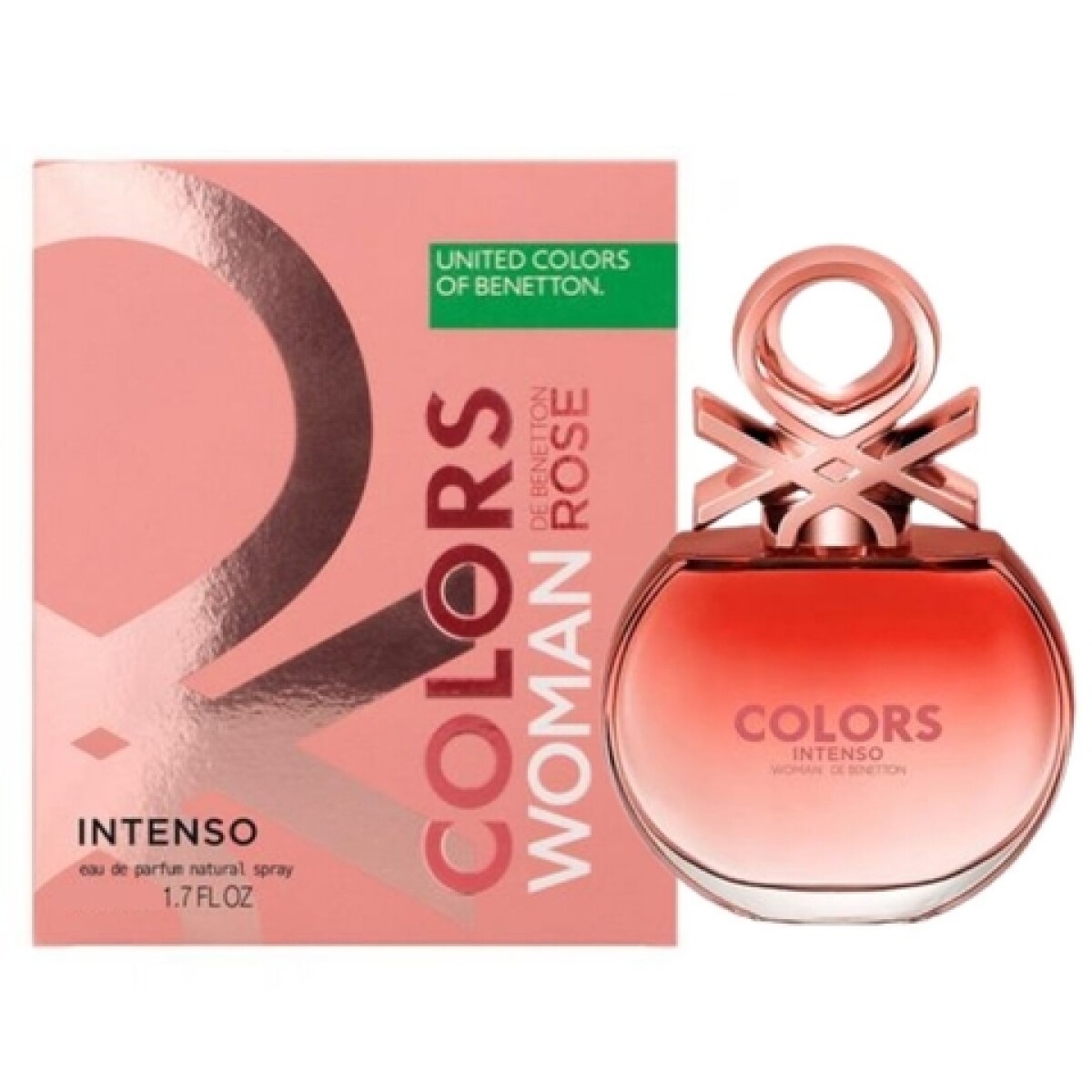 Benetton Colors Rose Intense Edt 50ml Mujer 