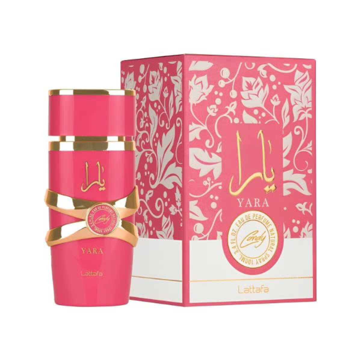 Perfume Lattafa Yara Candy Est 100ml+12ml+HM 