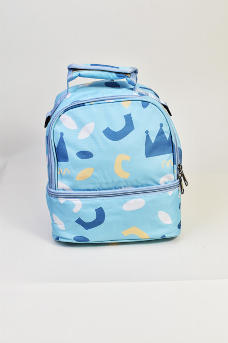 Lunchera Estampada Celeste