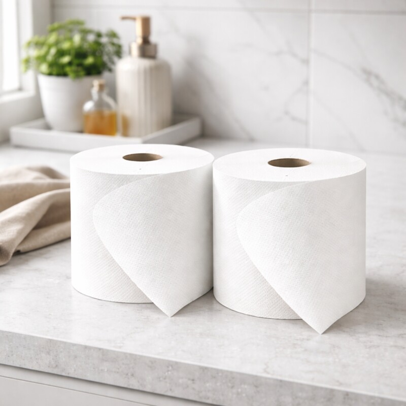 Set x2 Rollo eco 20x200 mts 24 gr BLANCO