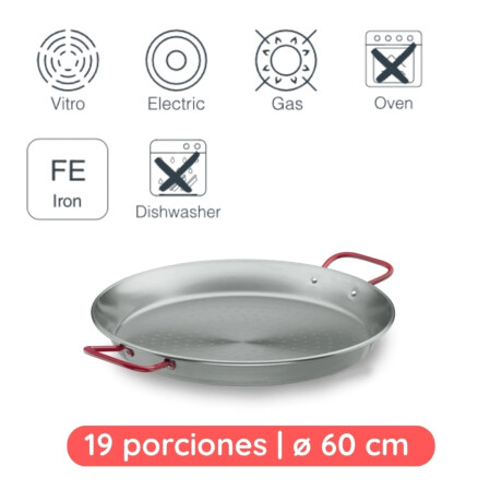 Paellera 50 cm Set con Soporte y Quemador Lacor Paellera 50 cm Set con Soporte y Quemador Lacor