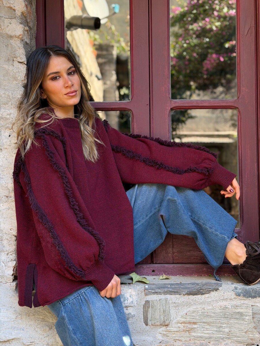 SWEATER CEDRO - BORDO 