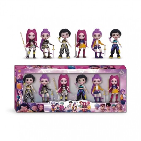 Set Guerreras K-Pop x6 Muñecas 2 Atuendos Set Guerreras K-Pop x6 Muñecas 2 Atuendos
