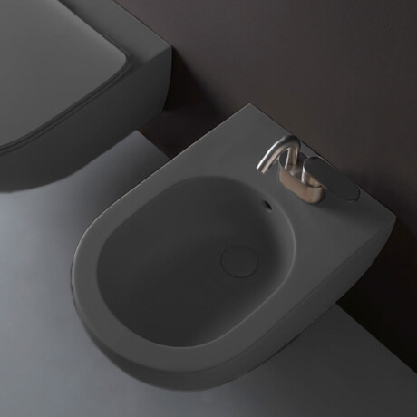 BIDET PARA COLGAR SUSPENDIDO GRIGIO LAVA GRIS MATE BAÑO 000