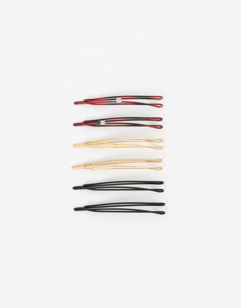 Horquillas Set Metal Set De Mix Horquillas - Combinacion Tricolor