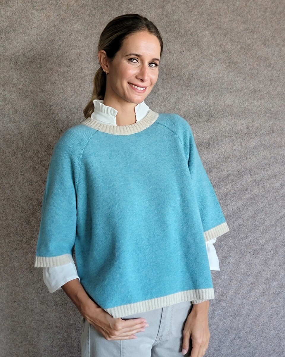 Buzo Clemen Lambswool - Tourquesa Arena 