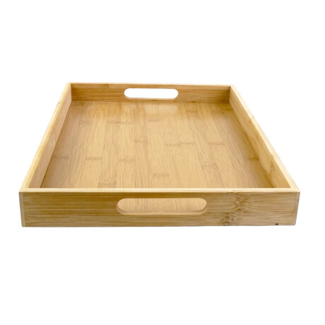 BANDEJA BAMBOO RECTANGULAR 28X38X4CM C/ASAS BANDEJA BAMBOO RECTANGULAR 28X38X4CM C/ASAS