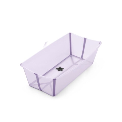 BAÑOXL Baño Stokke Flexibath Xl Plegable Transparente Y Lavanda