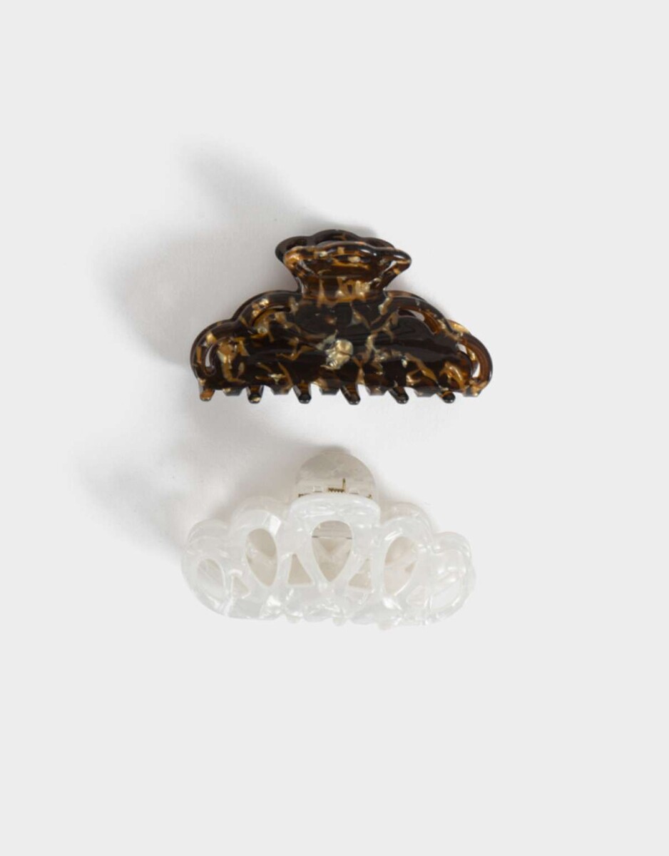 Set De Broches - Combinacion Bicolor 