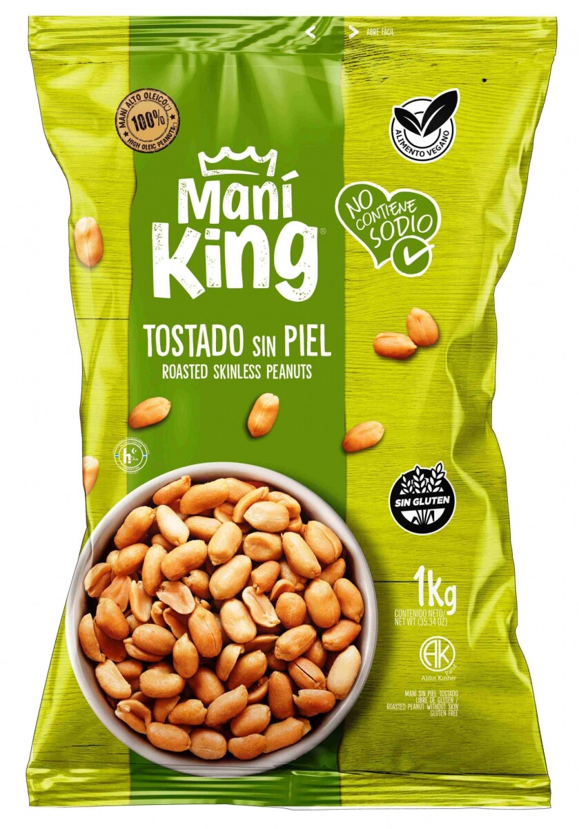 SNACK MANI PELADO TOST. KING 1K S/SAL 