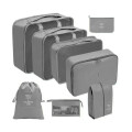 Kit Organizador de Viaje 8 Piezas Gris
