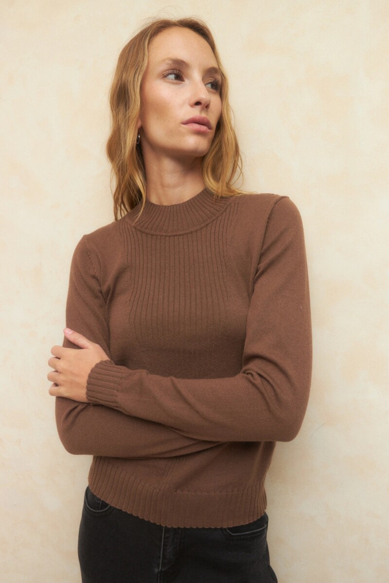 POLERA ALLIE VENETIAN - CHOCOLATE 