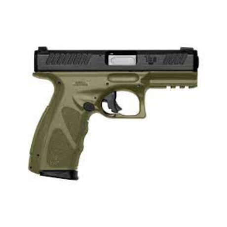 PISTOLA TAURUS CAL 9MM MOD TS9 17T VERDE/PAVONADO 3X17C PISTOLA TAURUS CAL 9MM MOD TS9 17T VERDE/PAVONADO 3X17C