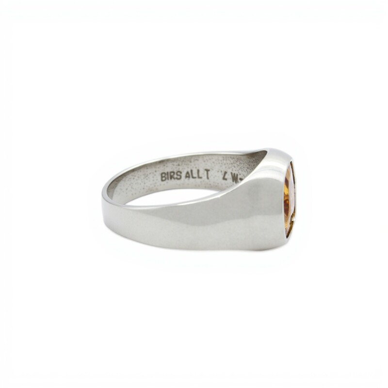 Anillo Profesión Escribano-Plata y Oro-Sin Piedra-AP5006 sinpiedra