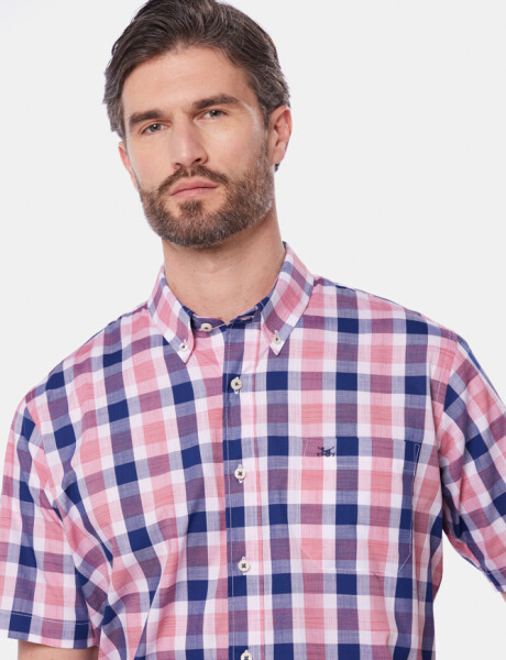 CAMISA A CUADROS Azul