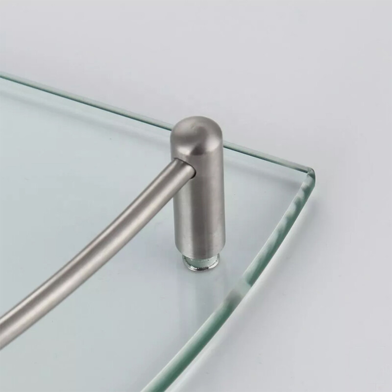 Esquinero para baño de vidrio TRANSPARENTE