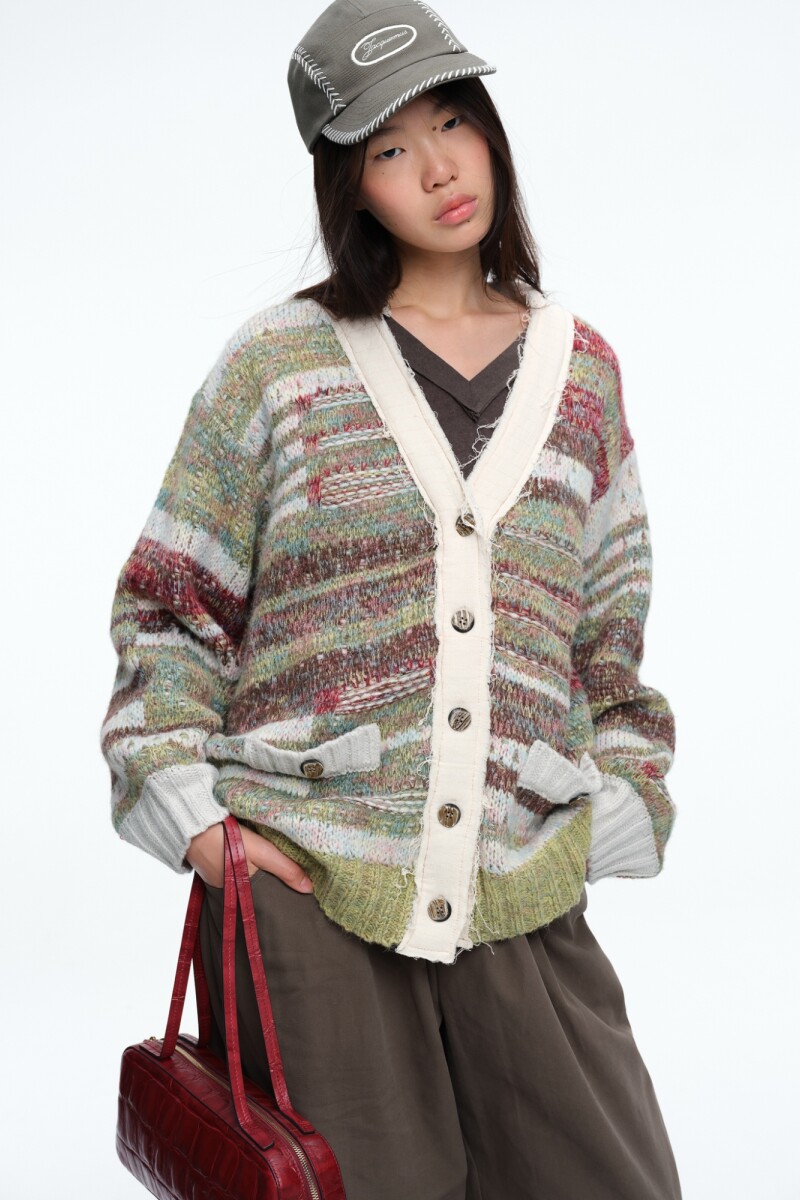 SACO TEJIDO Verde Oliva