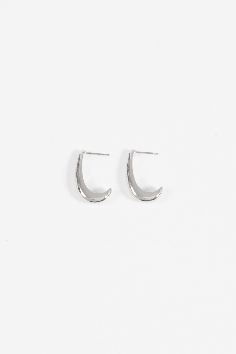 Aros largos antique plateado
