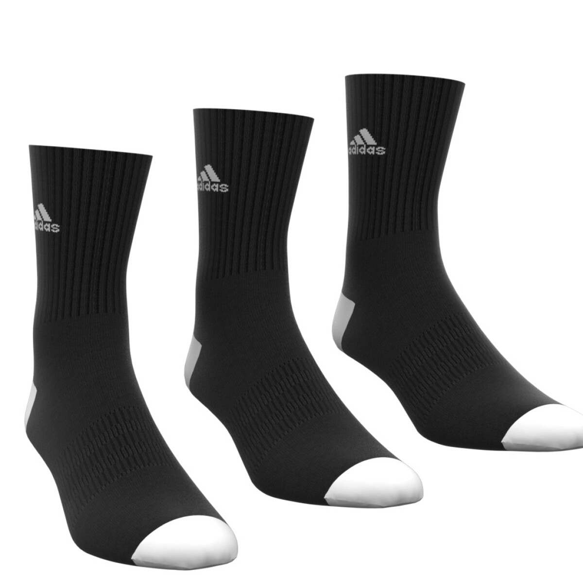 Medias Clásicos Cushioned 3-Pack Unisex - Negro 
