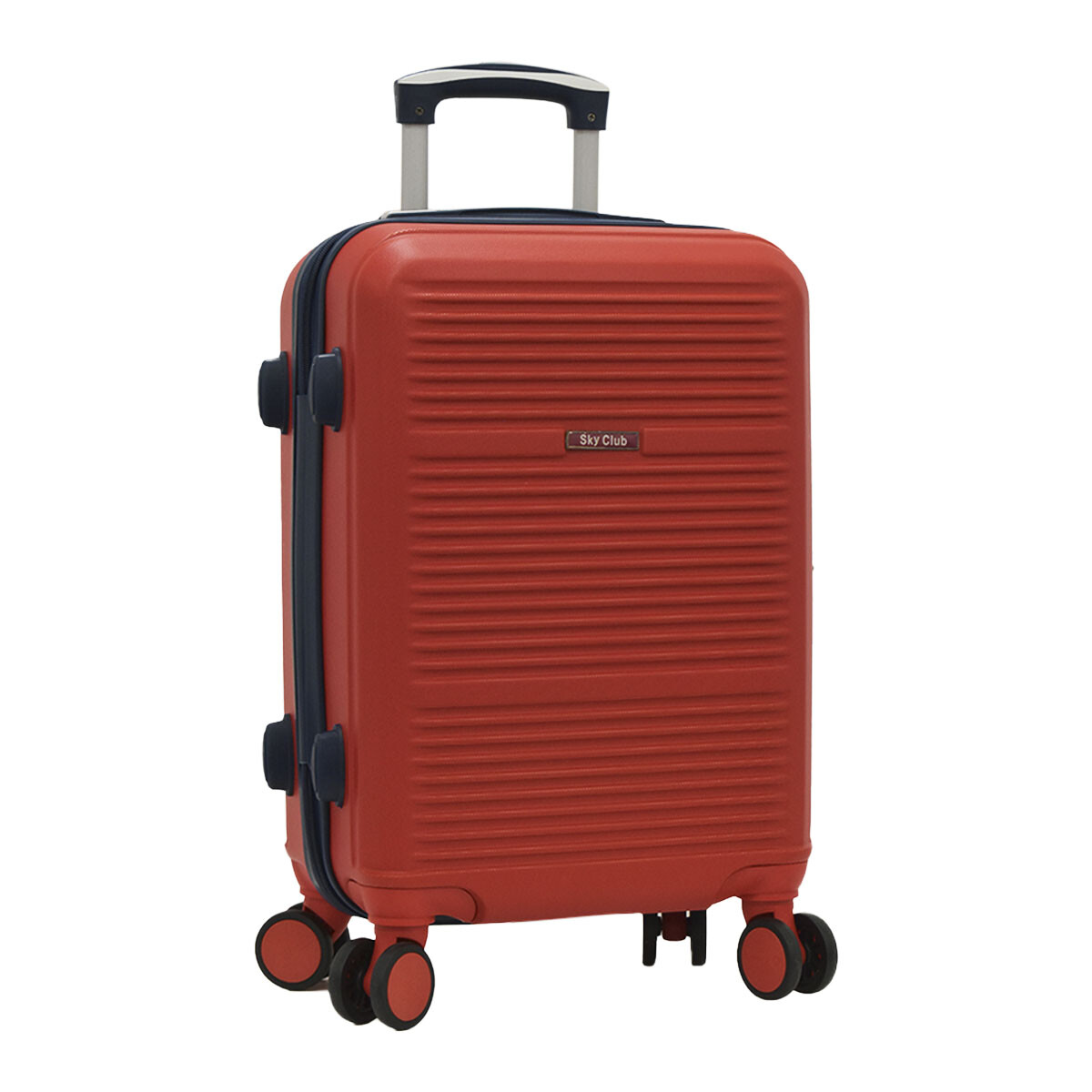 Valija Grande Rígida de Viaje Maleta con 4 Ruedas y Candado - Rojo 