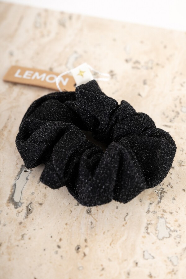 Scrunchie Lurex Negro