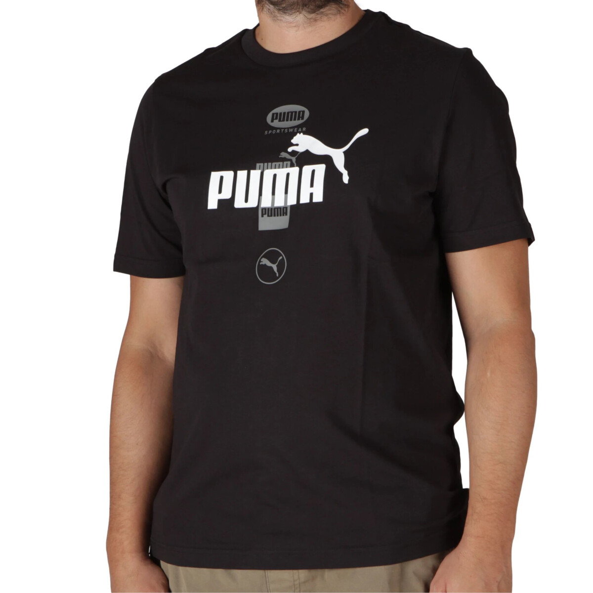 Remera de Hombre Puma Power Graphic - Negro 