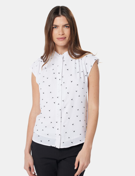BLUSA MANGA CORTA Flores