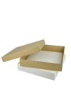 Caja 42 - 30x30x5,5 cm. REVERSIBLE BLANCO MADERA