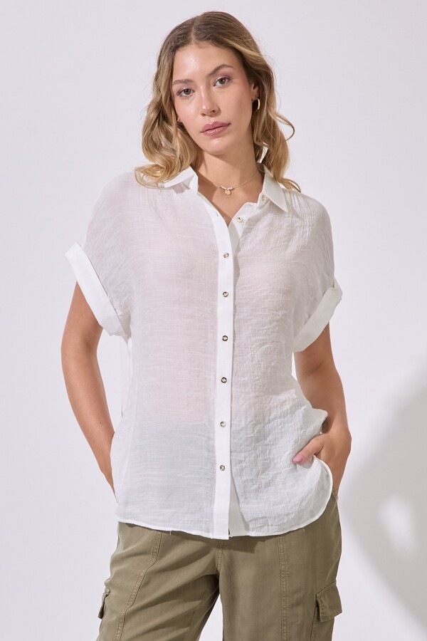 Camisa Gasa BLANCO