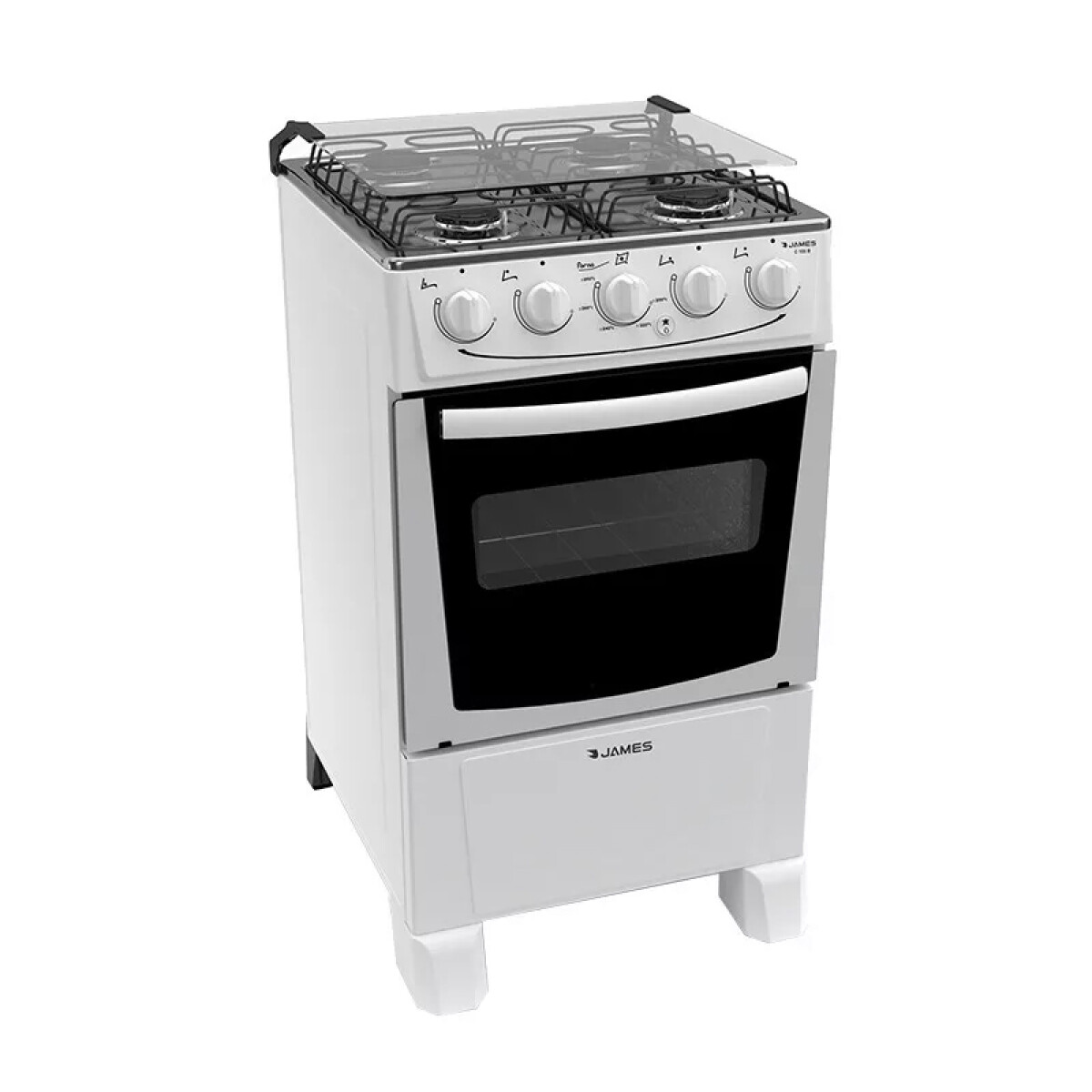 Cocina A Gas James C105 B - COCINA JAMES C105 BLANCA SGAS 3205 AP 