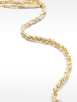 Pulsera Con Cordón Entrelazado blanco