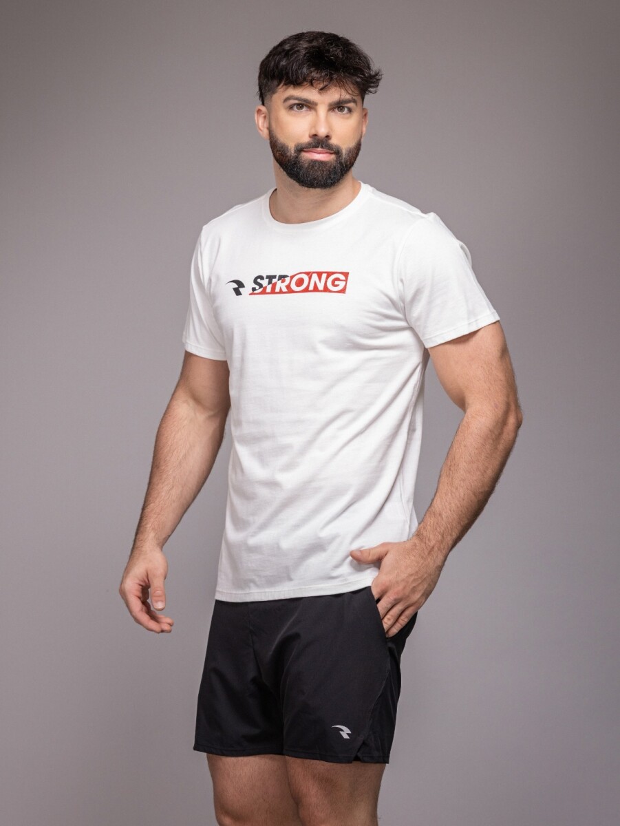 Remera con Serigrafía. - Natural. 