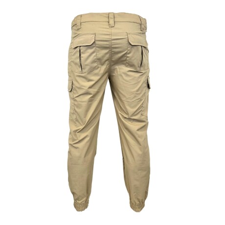 Pantalón táctico Jogger con puño Beige