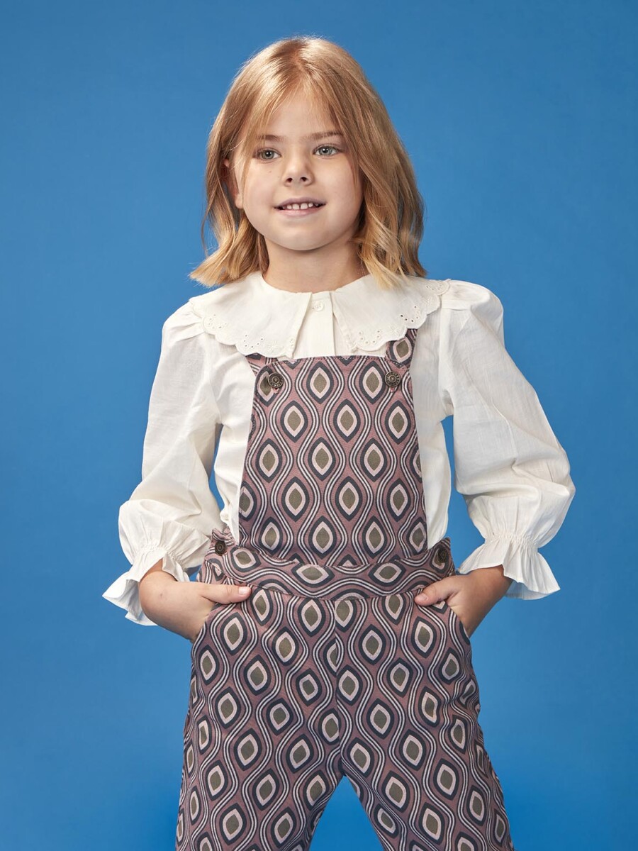 Peto De Twill Estampado Purpura