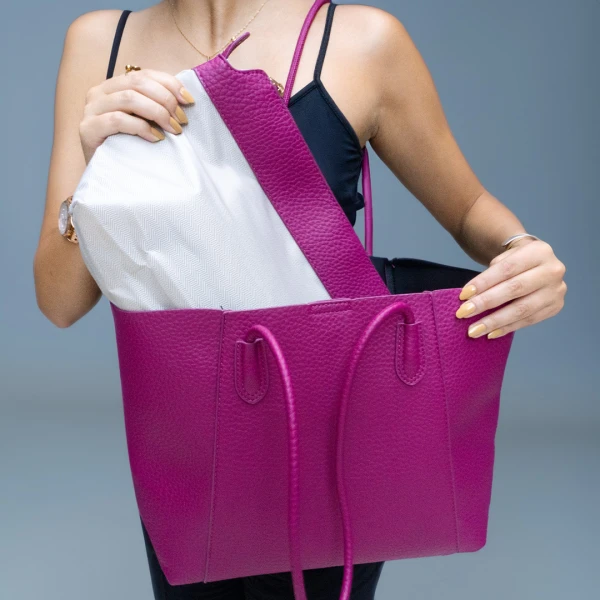 CARTERA CON NECESER RENATA BORDEAUX