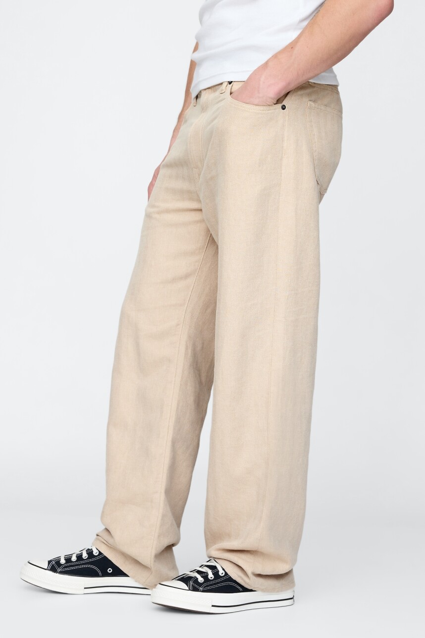 Pantalón De Lino Hombre Bedrock 291