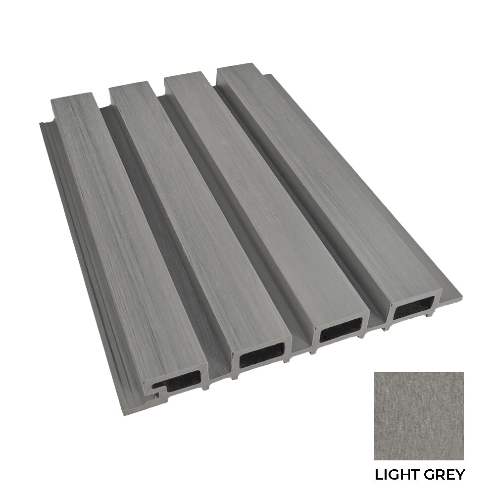 REVESTIMIENTO EXTERIOR WPC LIGHT GREY 2900x219x26mm Revestimiento Exterior Wpc Light Grey 2900x219x26mm