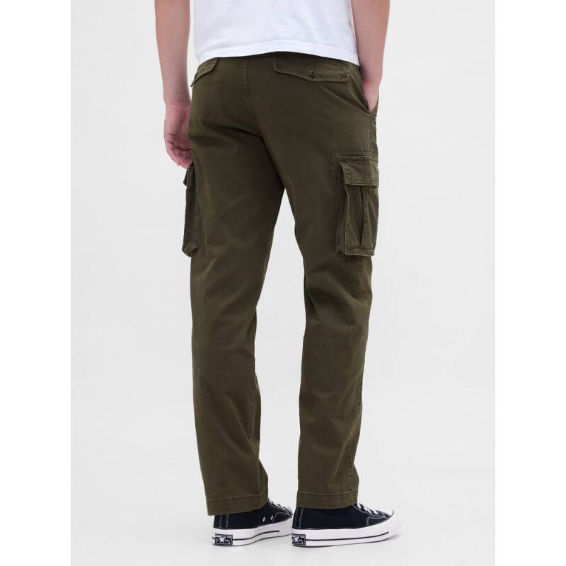 V-STRAIGHT CARGO PANT BLACK MOSS