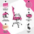 Silla De Escritorio Oficina Sillon Ejecutiva Ergonomica Tapizado Tela Mesh Con Cuero Sintetico Imback Color Rosa Silla De Escritorio Oficina Sillon Ejecutiva Ergonomica Tapizado Tela Mesh Con Cuero Sintetico Imback Color Rosa