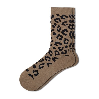 Medias Crocs Animal Leopard Marrón