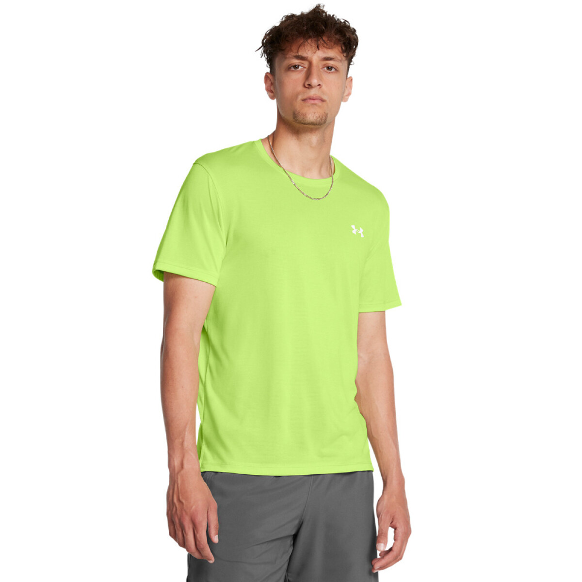 UA LAUNCH SHORTSLEEVE-GRN - GRN-304 
