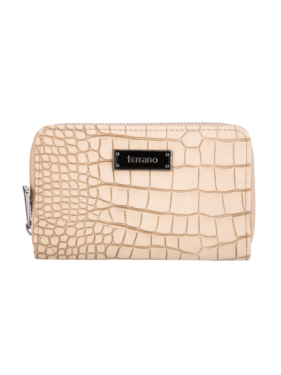 Monedero Brasil II - Croco Taupe 