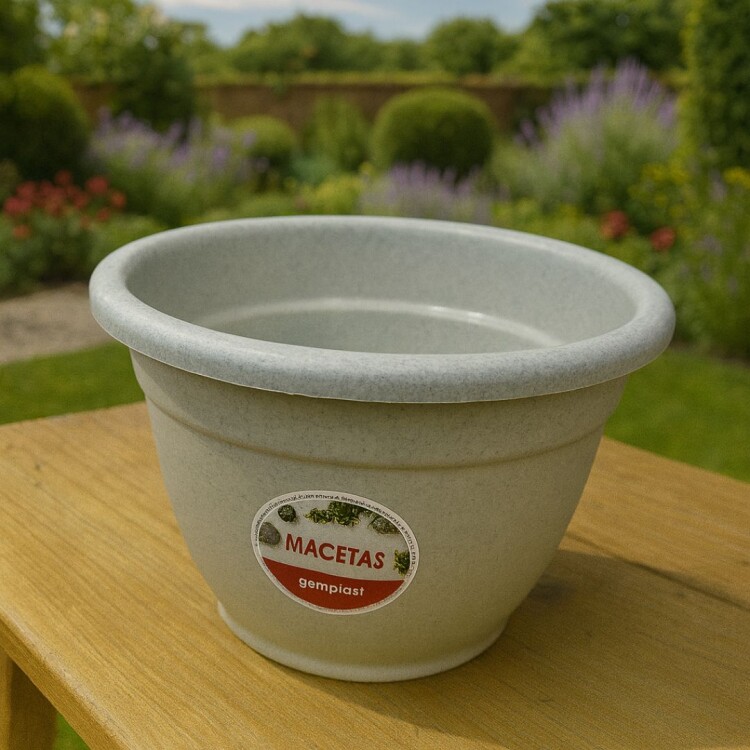 MACETAS REDONDA 30CM GRIS MACETAS REDONDA 30CM GRIS