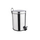 Papelera Cilindrica De Baño Brillo 21Cm Diametro Cromo