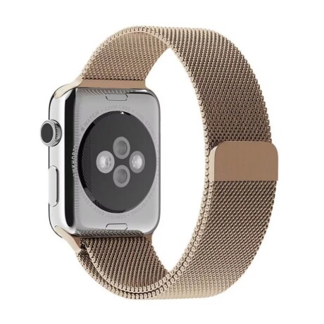 Malla correa apple watch metálica 38mm / 40mm / 41mm devia elegant Gold