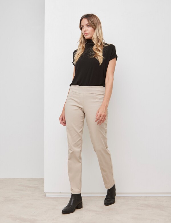 Pantalon Pull On BEIGE