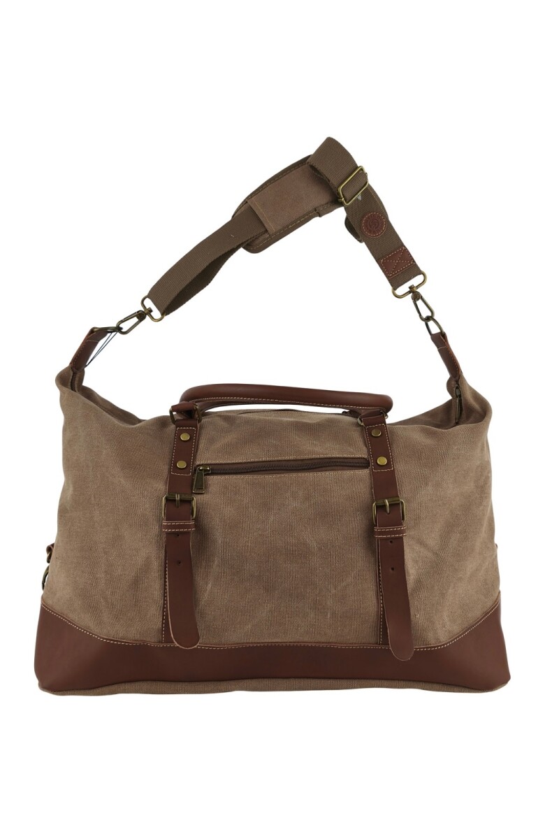 Bolso de viaje de lona Marrón