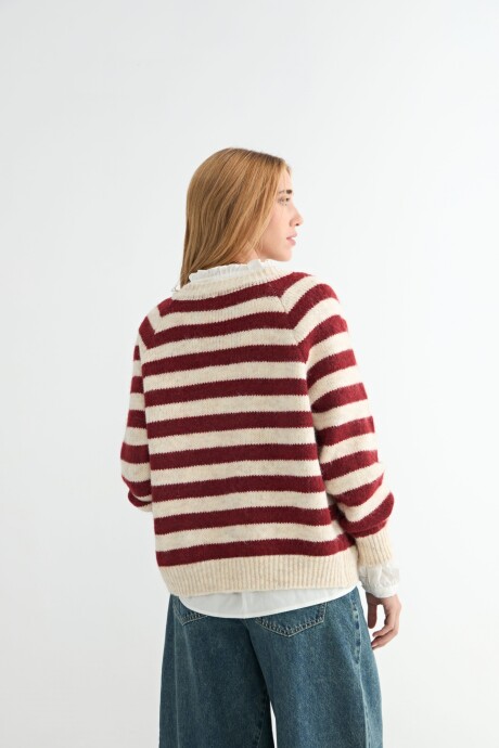 SACO BORAGO RAYADO BORDO