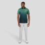 Geo Print Polo - Hombre Hunter Green