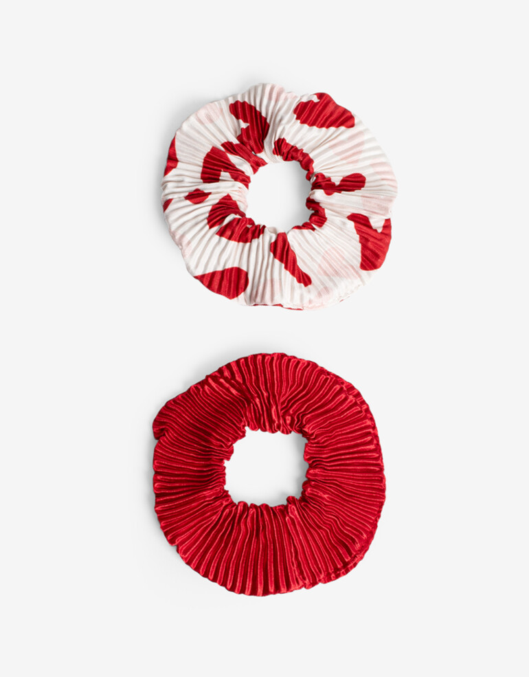 Skunzies Estampados Set De Scrunchies Combinados - Combinacion Tricolor